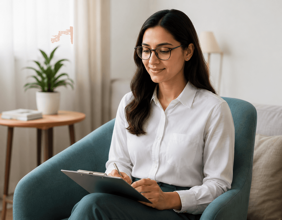 Professional psychologist providing mental healthcare