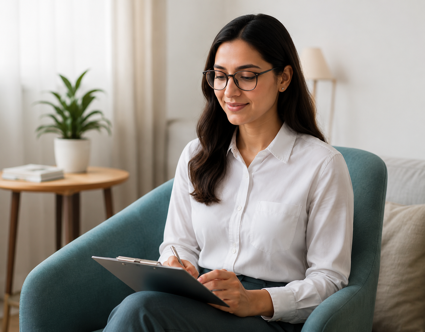 Professional psychologist providing mental healthcare
